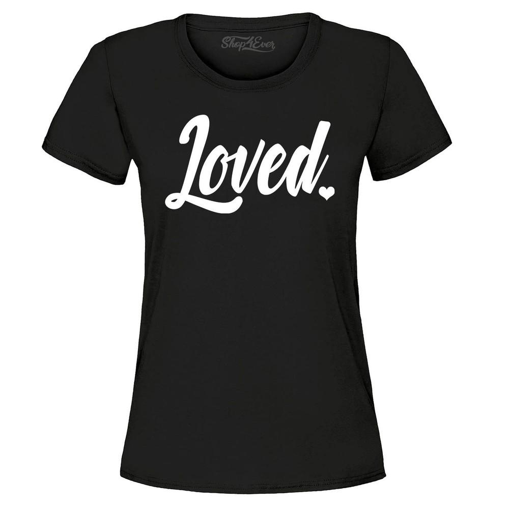 Loved Heart Valentine's Day Women's T-Shirt Valentines Shirts