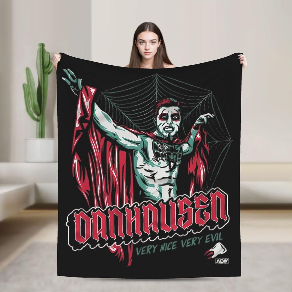 Danhausen Very Nice Very Evil Blanket Flannel Autumn  Multifunction Lightweight Throw Blanket for Bedding Bedroom Rug Piece