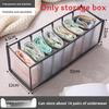 Underwear Drawer Organizer With Multicompartment Nylon Storage For Bedroom Use