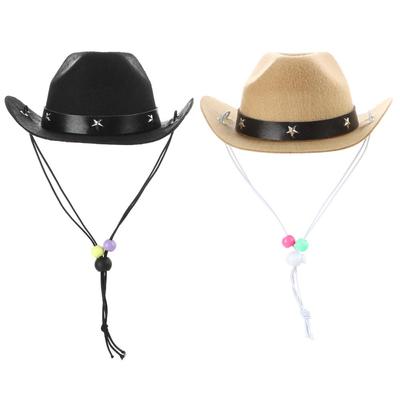 Outdoor Adjustable Pet Accessories Dogs Cats Headwear Cowboy Hats Pet Dog Hat Dogs Cat Caps