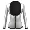 Hot Polymer Waist Trainer Vest Zipper Design Body Shaper Body Shaping Sauna Suit Shirt  Women