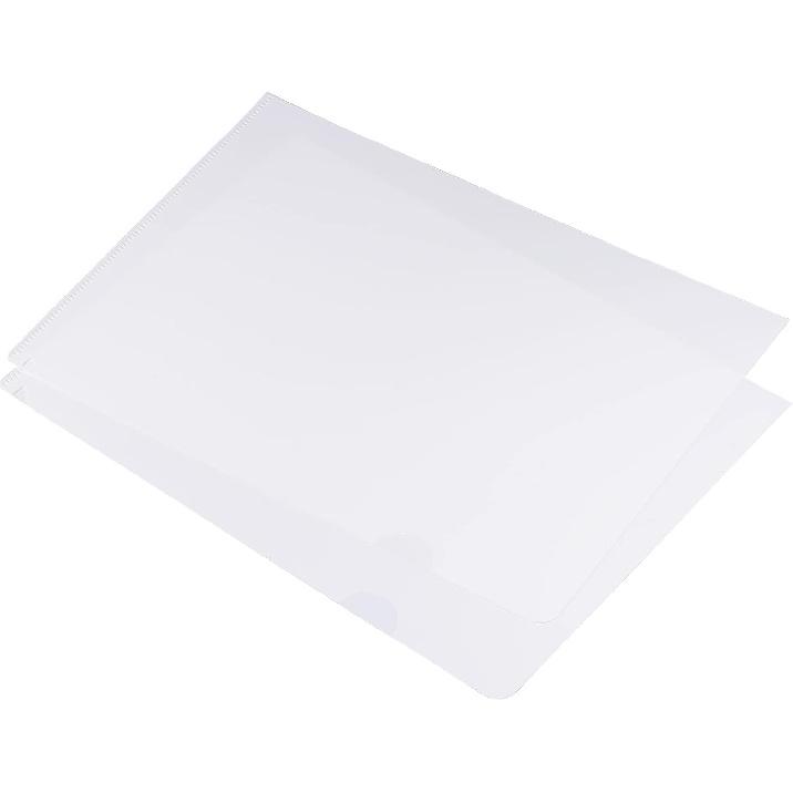 PATIKIL L Type Folders 12 Pack A4 Plastic File Project Pockets Clear Paper Document Jacket Sleeve for Office, Pink