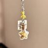 Transparent Keychain Cute Wind Chime Pendant Keyring Mobile Phone Lanyard Kawaii Bag Decorative Accessories Home Decorations