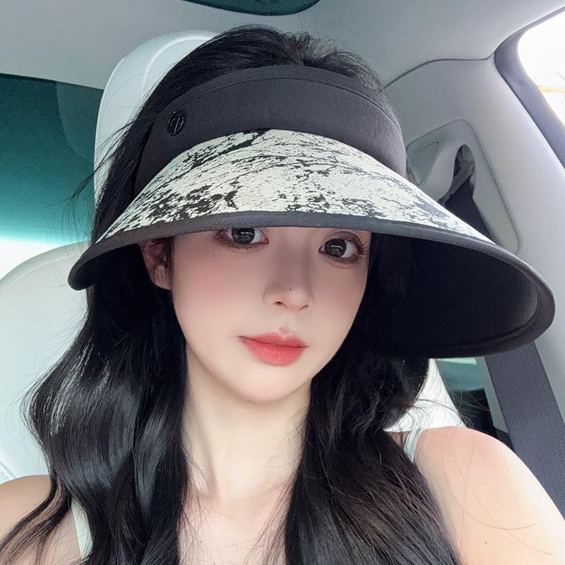 Water Ink Ink Wash Summer Sun Hat With Adjustable Fit For Face Face Small And Sunshade