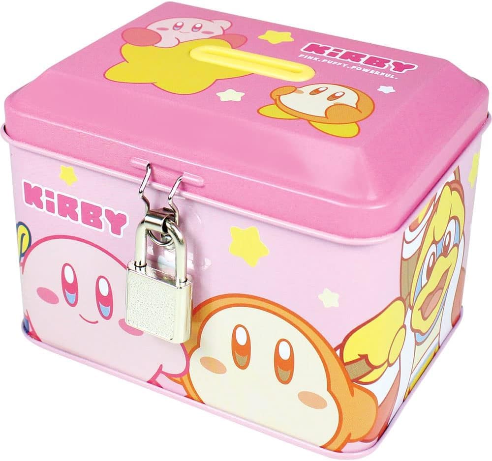 Factory Kirby Keyed Tin Bank T s (Peek-a-boo!)