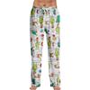Pajama Pants Sleepwear Casual Drawstring Elastic Waist Pants Comfy Straight Yoga Loose Trousers