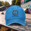 Peace Love Freedom Hippie Baseball Cap Washed Cotton Vintage Style Outdoor Adjustable Sports Hat