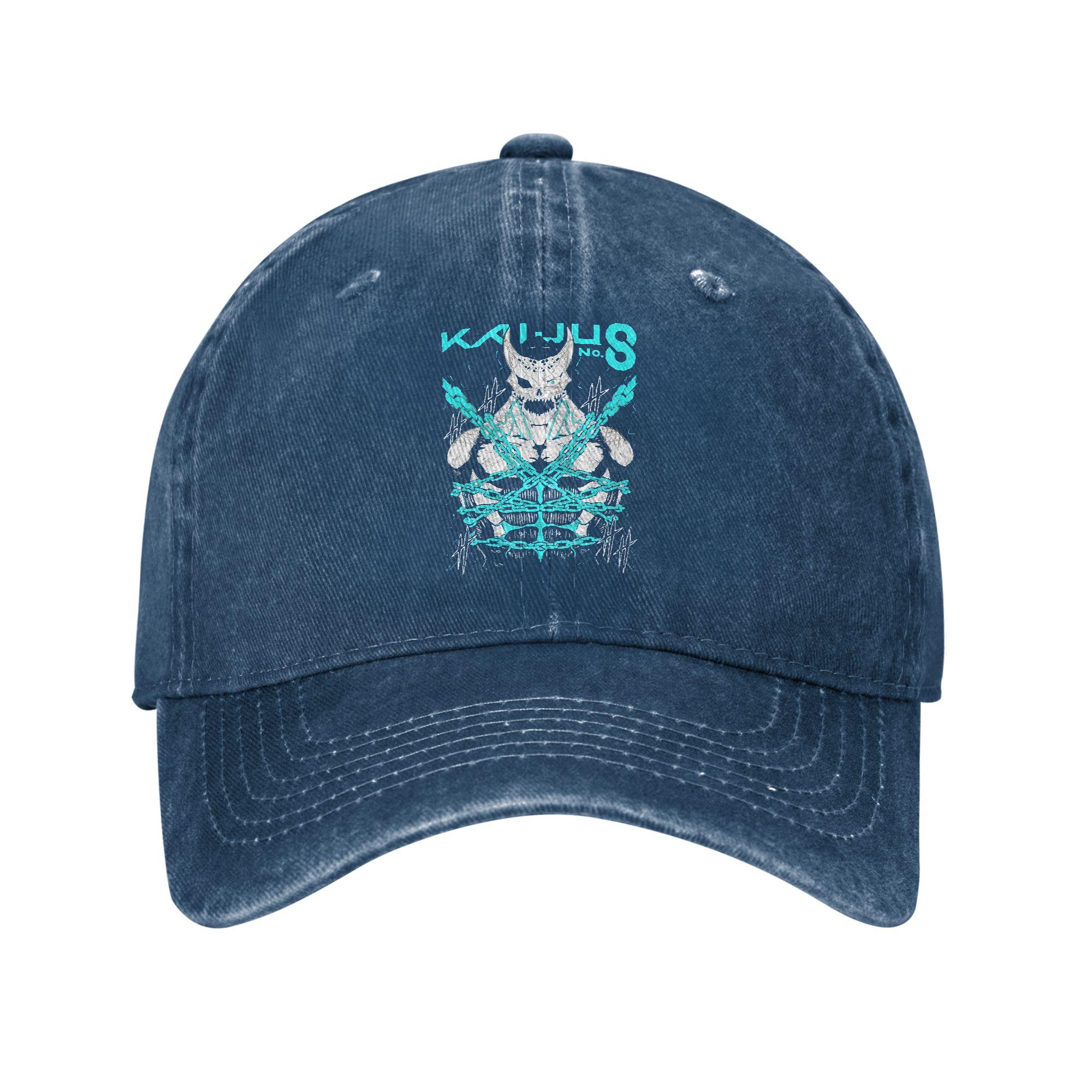 

Casual Kaiju No. 8 Monster Baseball Cap Unisex Distressed Denim Snapback Hat Kafka Hibino Anime Outdoor Adjustable Fit Hats Cap Adjustable