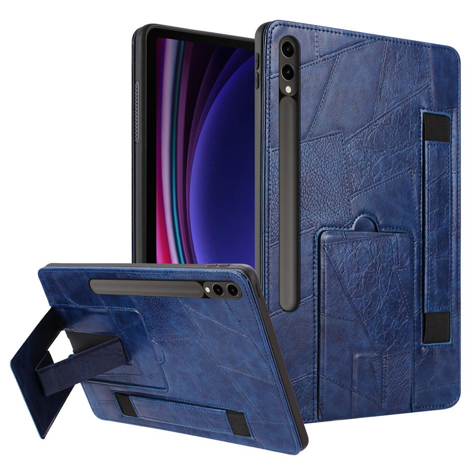 Para Samsung Tab S11 S10 Fe Funda S9 S8 S7 S6 Lite A11 A9 Plus 11 12.4 13.1 Pulgadas Fundas con Soporte de Cuero Cubierta con Pulsera