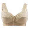 Vise Easy Cotton Front Front Hook and Size Plus Size and 60s Cocoa Size Bra, Blend, Wireless, Closure, Loop, 4L, Women's, Underwear, Women's 30s, 40s,