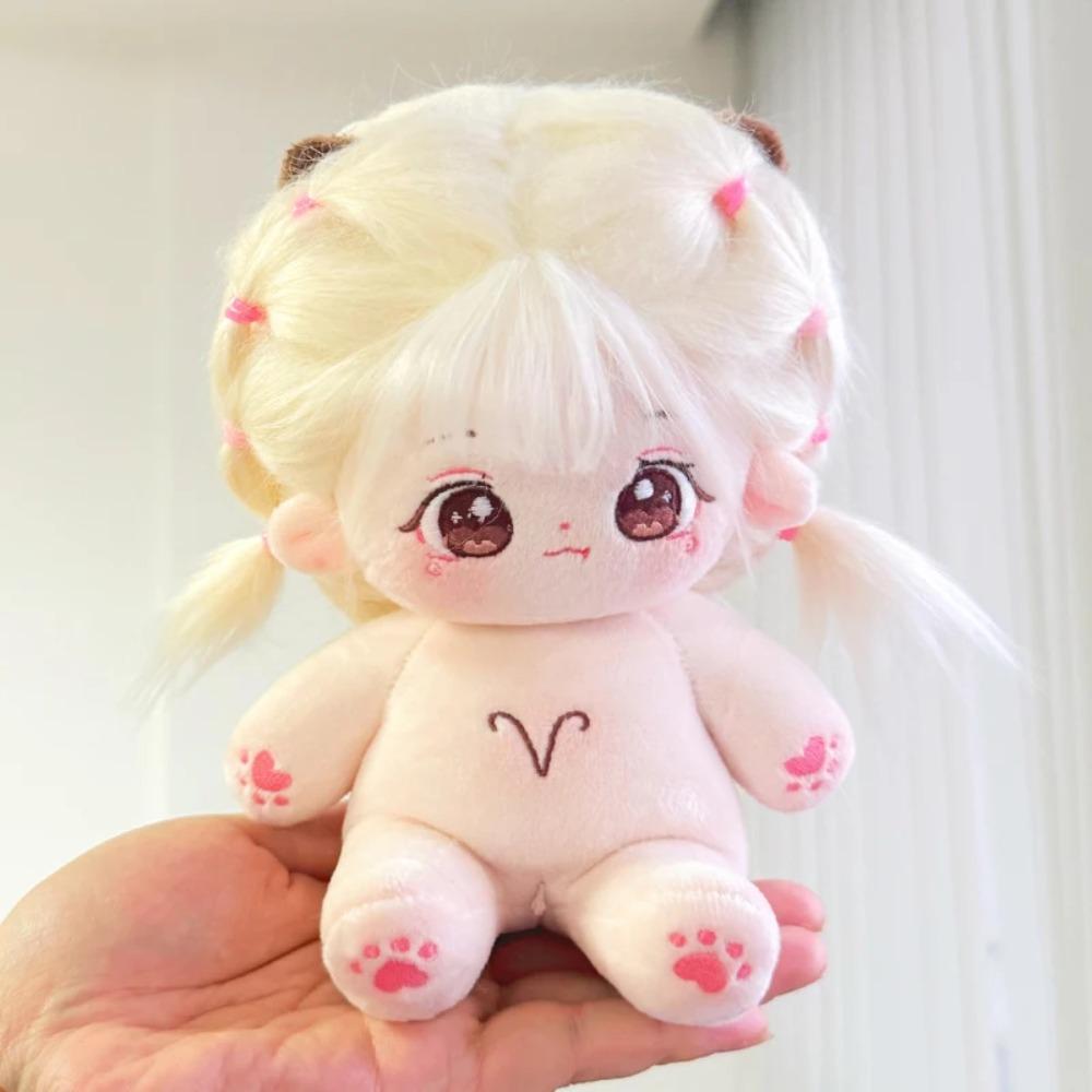 20cm Kawaii Sternfigur Idol Sternzeichen Anime Sternbild Puppe Stofftier Baumwollpuppe Kann Kleidung wechseln Kindergeschenk