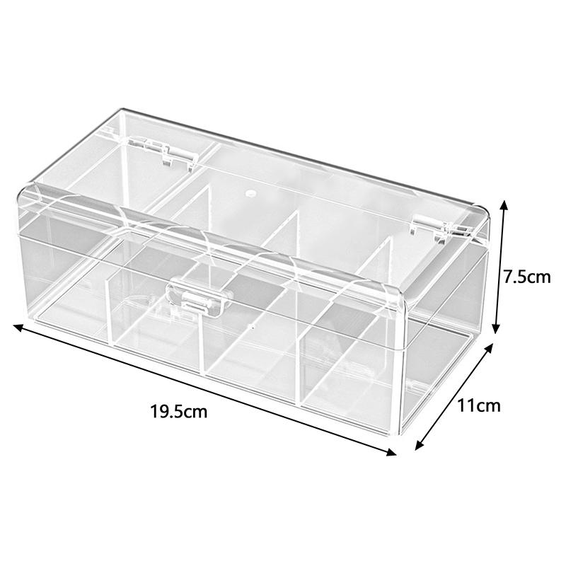 Kpop Pocard Storage Box Transparent Po Card Organizer Compartment Flip Box Card Case Protector Container