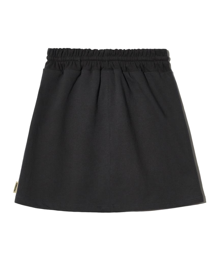 Peace Maker Pocket Sweat Mini Skirt (Charcoal)