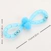 5pcs Colorful Bowknot Cat Toys with Pom-pom, Interactive Cat Chew Toys for Indoor Cats, Bite-Resistant Kitten Teething Toys, Assorted Colors