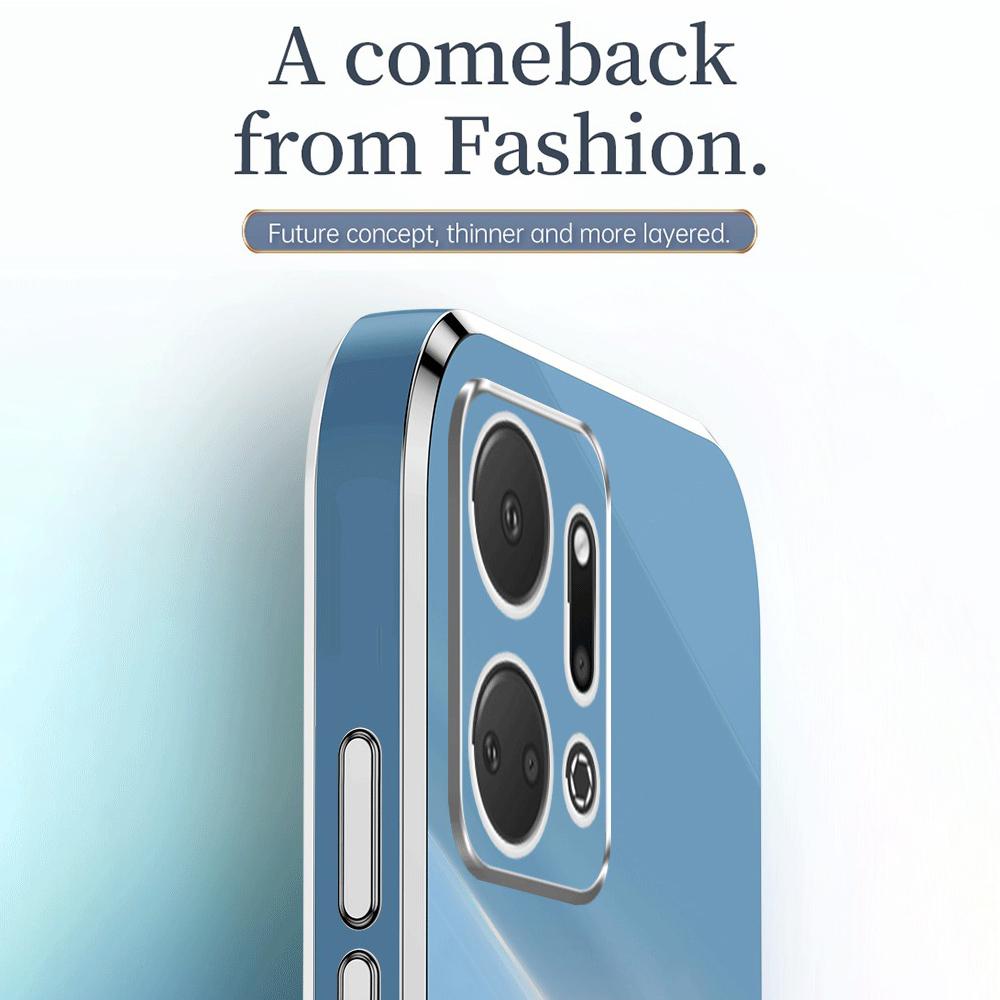 XINLI For Honor X7a 5G Ring Holder Kickstand Soft TPU Case Electroplating Protective Phone Cover