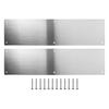 Door Metal Kick Plate Long Lasting Stainless Steel Protection Installation Suitable for Indoor and Outdoor Use