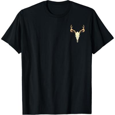 Hirschschädel Taschen-Buck Elch Jagd Jäger Männer Frauen Kinder T-Shirt(1)