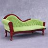 Cute 1:12 Scale Dollhouse Living Room Armchair Furniture Simulation Wood Sofa Couch Model Living Room Toy for Girls