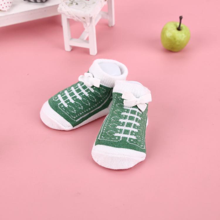 Fashionable Cute Shoe-Style Breathable Cotton Baby Socks for Autumn & Winter