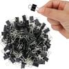 120 Pack Mini Binder Clips, Black Binder Clips, Small Paper Clips 15mm 5/8 Inch. Micro Size Office Clips for Home School Office and Business.