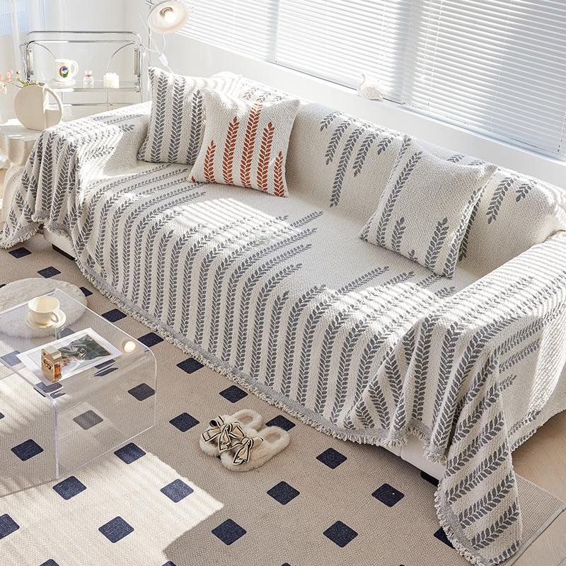 Simple Thicken Chenille Sofa Cover Sofa Blanket Cushion Anti-Cat Scratch Washable Blanket Sofa Towel Four Seasons Universal