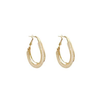 Mesh Crystal Ear Clips Fashion Earrings