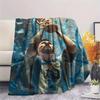 Coperta in Flanella Stampata Lionel Messi, morbido plaid per camera da letto divano, lavabile, merchandising per tifosi di calcio, ottimo regalo.