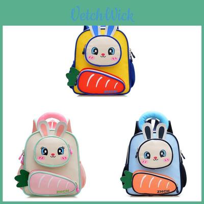 Kids Cartoon Bunny Backpack With Breathable Nylon For Preschool Kids