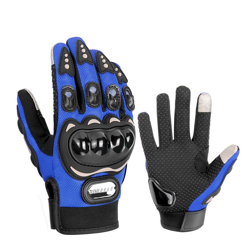 All-Season Motorcycle & Bicycle Touchscreen Gloves: Non-Slip, Anti-Fall, Full Finger for Men & Women