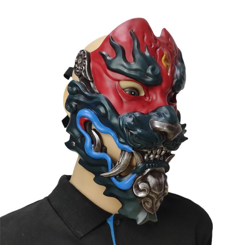 Vintage Style Hannya Mask Resin Prop For Festival Decorations And Costume Parties