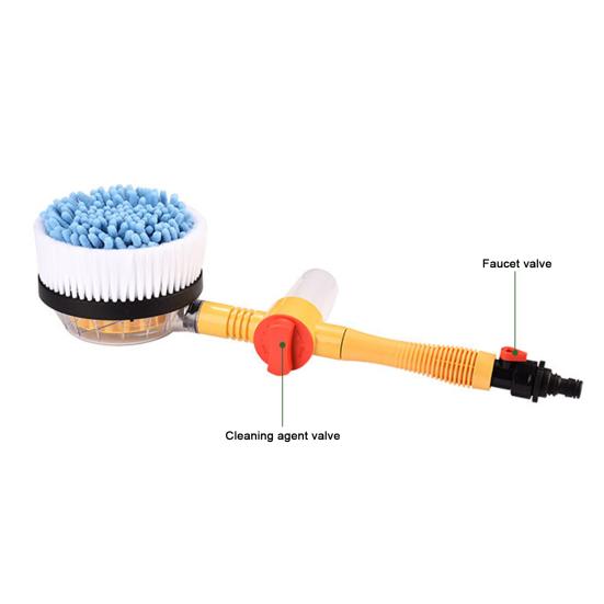 Car Wash Brush with 3 Spray Modes High Pressure Rotatable