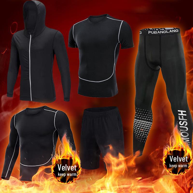 Men's High Elasticity Winter Running Base Layer Suit