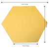12pcs Acrylic Hexagon Mirror Wall Sticker Golden Hexagon Double-sided Tape Wall Decor Self-adhesive 2.95*5.12*5.91in
