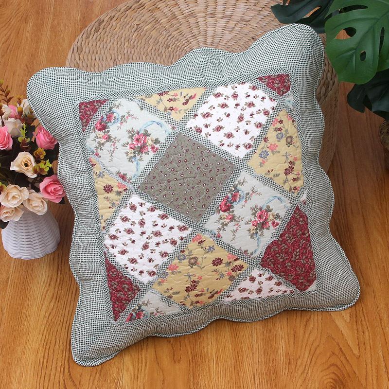2pcs Cotton Quilted Backrest Cover Soft and Skin Friendly Sofa Cushion Cover Modern and Simple Breathable Backrest Without Core