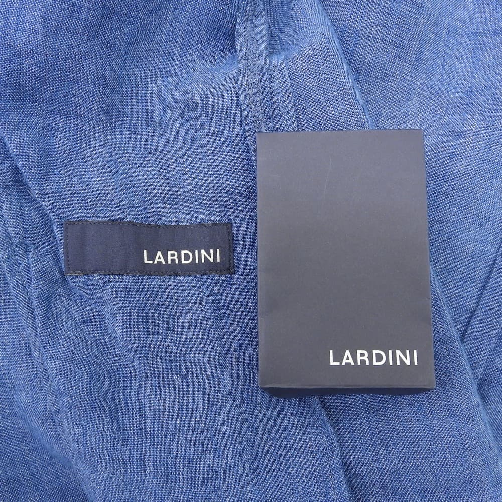LARDINI Excellent condition AMA linen solid 2B light jacket, men's, blue, size S, JXAMAJ/EPSS60425 Jacket S blueUsed