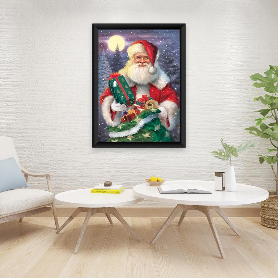DIY Santa Claus 5D Diamond Painting Full Square Drill Cartoon Diamond Embroiderey Cross Stitch Kit Wall Art Gift Home Decor