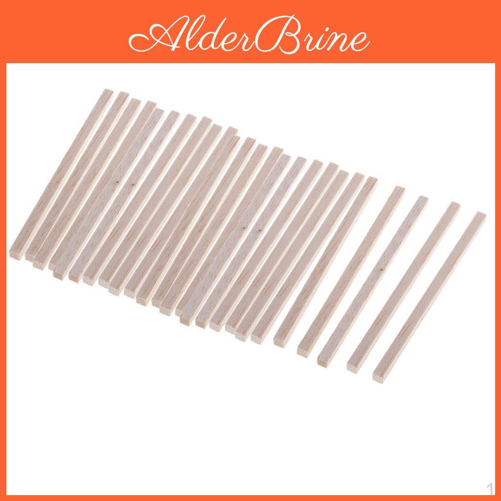 25x Rectangle Natural Wooden Block For Model Making Hobbies Craft