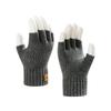 New Camel Wool Gloves Cycling Autumn and Winter Warm Fleece Thickened Half Finger Work Thickened Cold-proof Men's Gloves