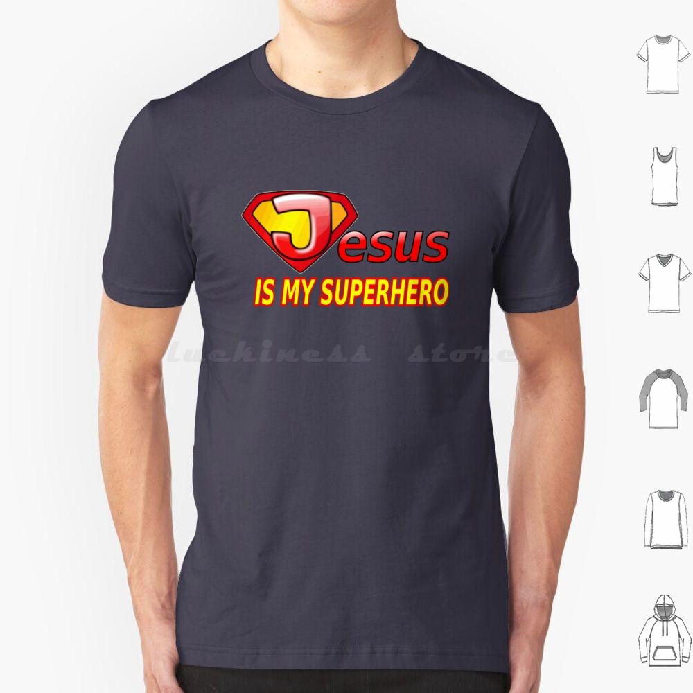 Jesus Ist Mein Superheld T-Shirt Baumwolle Herren Damen DIY Druck Jesus Ist Mein Superheld Jesus Christus Lustig Christlich Jesus Ist Mein
