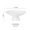 Nordic Ceramic High-Footed Snack & Fruit Plate