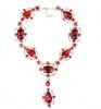 Alloy Pendant Exquisite Necklace With Gemstone Inlay Perfect For Wedding Celebrations And Memories Travel