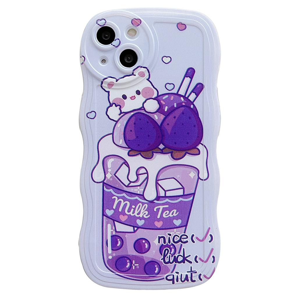 For iPhone 13 Case Wave Shape Edge Anti-Scratch Phone Protector