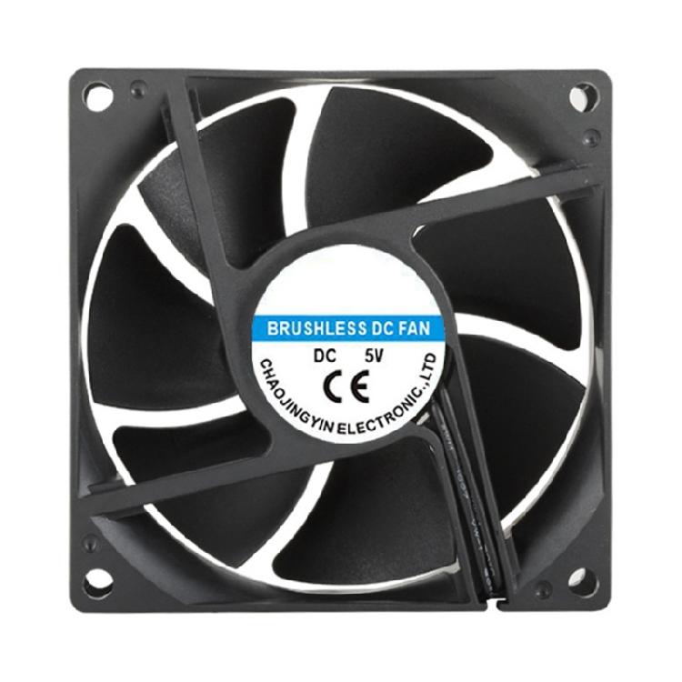 Computer Component 8025 Cooling System Fan Sturdy ABS Frame Thermal Management Solution For Electronics Servers Storage Devices