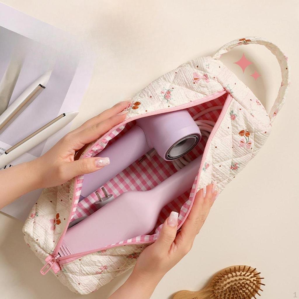 Hair Tools Travel Bag Iron Organizer Convenient Zipper Closure Cosmetic Case Curler Storage