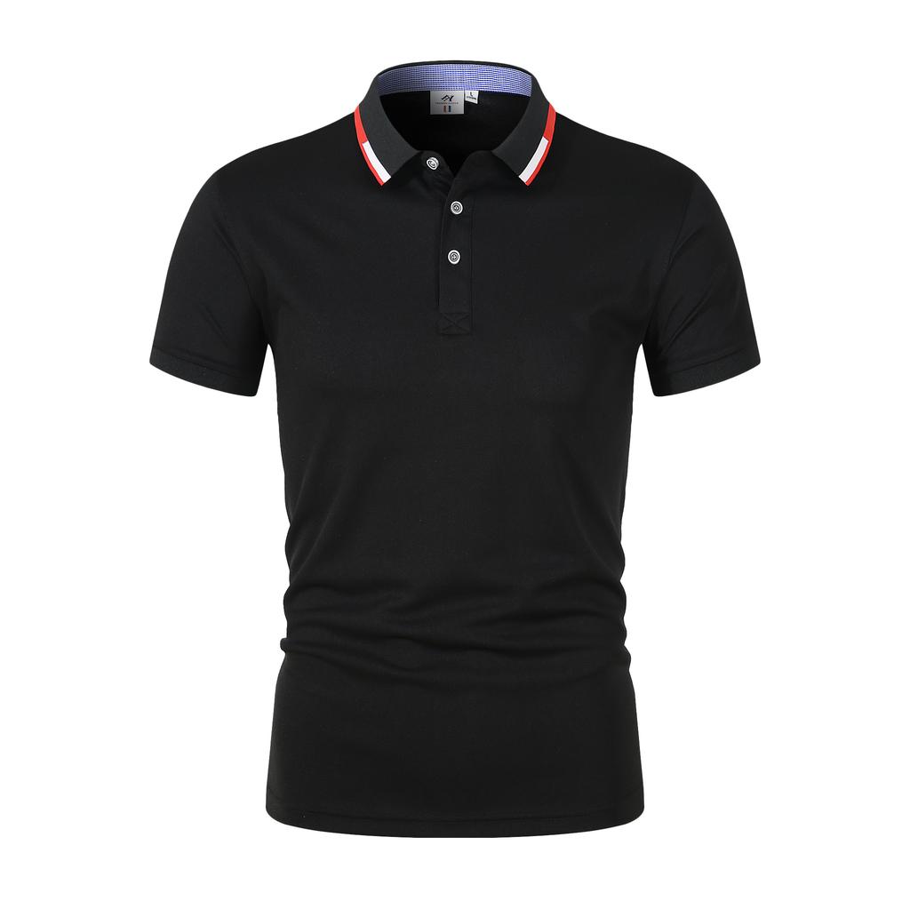 Sommer høykvalitets nye menn-poloskjorter High-end Business menn kvinner kortermet polo fritidsjakke jakkeslag skjorte pustende menn polo skjorte