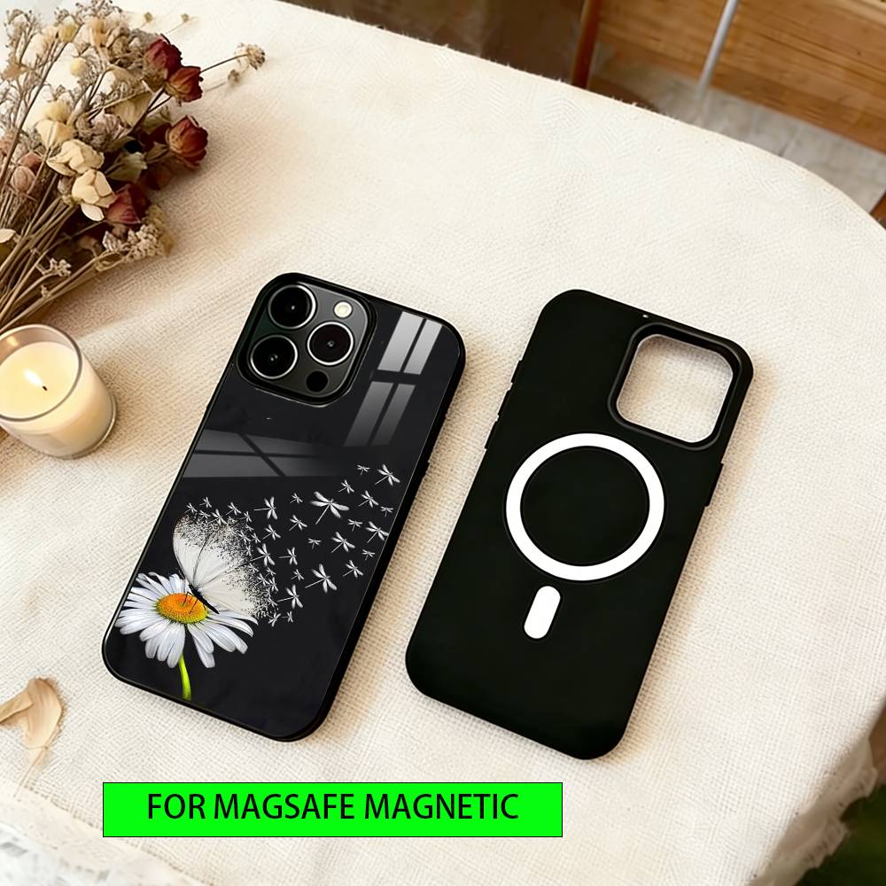 Libelle Tier Handyhülle Für iPhone17,16,15,14,13,12,11 Plus,Pro Magnetisch Für Magsafe Kabelloses Laden