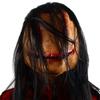 Spooky Scary Halloween Mask Full Face Mask Long Hair Demon Mask Ghost Cosplay Mask  Dress Party