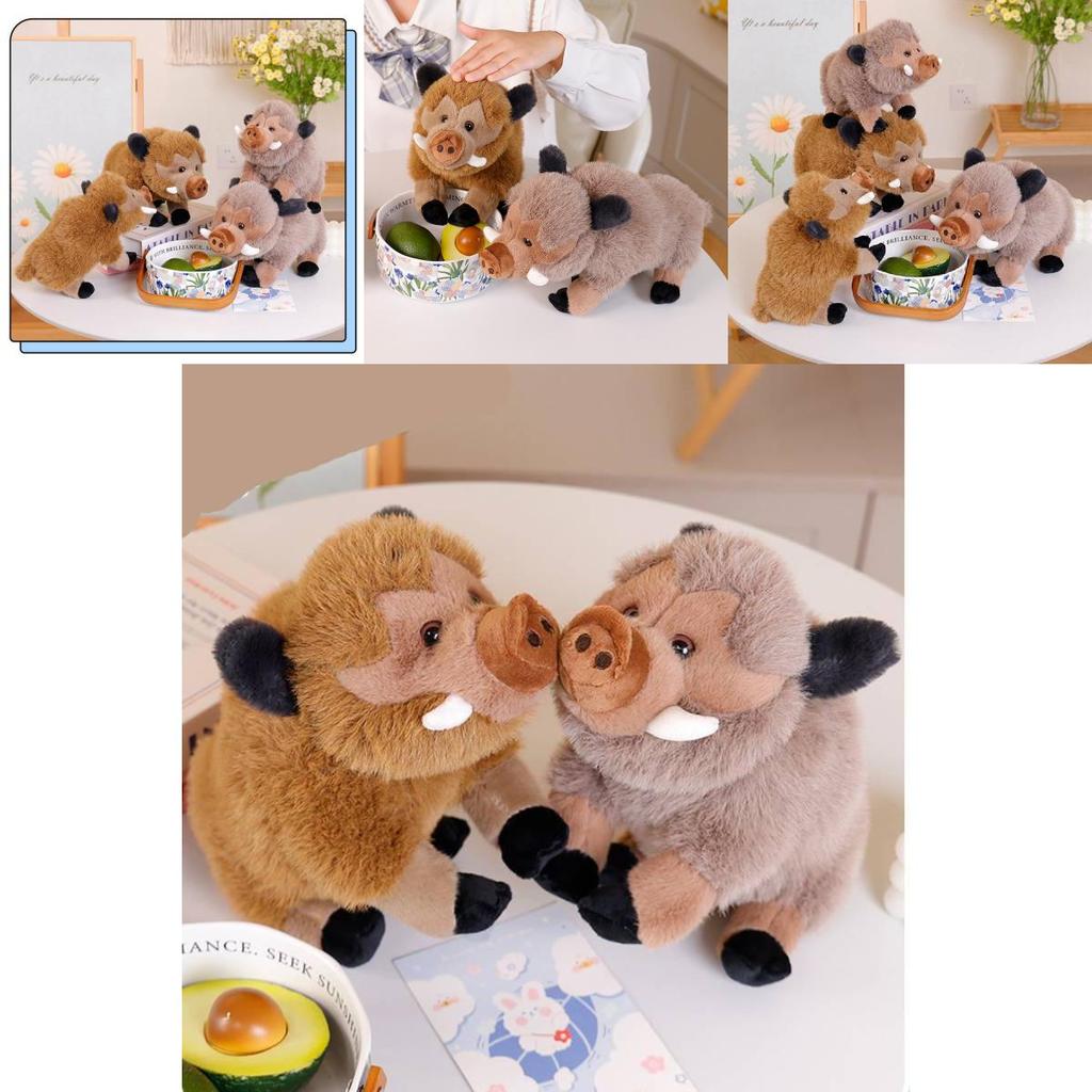 Adorable Cute Wild Boar Plush Toy Soft Pig Doll Perfect For Kids Birthday Gifts