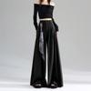 Women's Drapey Wide-Leg High-Waisted Slimming Floor-Length Pants - 2026 Spring/Summer Collection