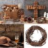 Dekoration aus falschem rostigem Stacheldraht Halloween Stacheldraht Requisiten Weihnachtsbaum Hängende Dekorationen Rostiger Stacheldrahtkranz